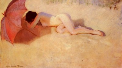 Nu Sous Un Parasol, Nude under a parasol