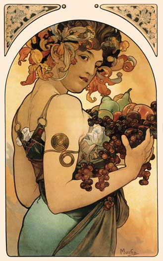 Fruit, Alphonse Mucha