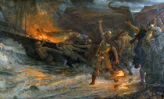 Funeral of a Viking, Sir Frank Dicksee