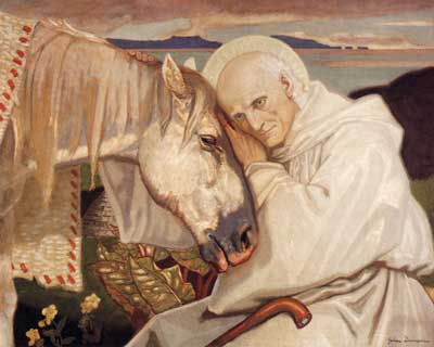 St. Columba Bidding Farewell to the White Horse, John Duncan