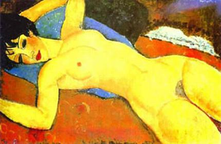 Sleeping Nude with Arms Open 1917