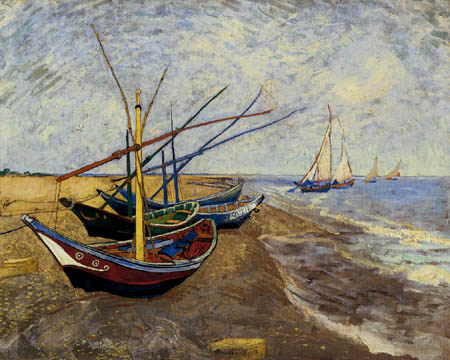 Fishing boats at the beach