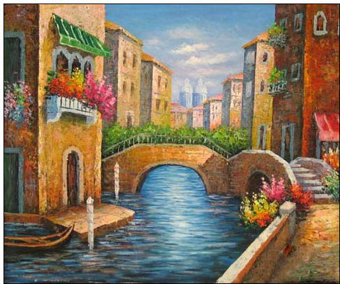 Venice oil painting