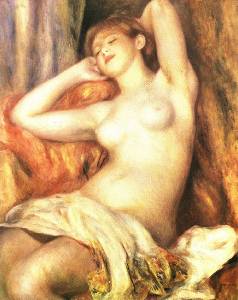 Sleeping Bather Oil Painting