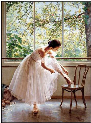 Ballet oil painting,oil paintings from photos