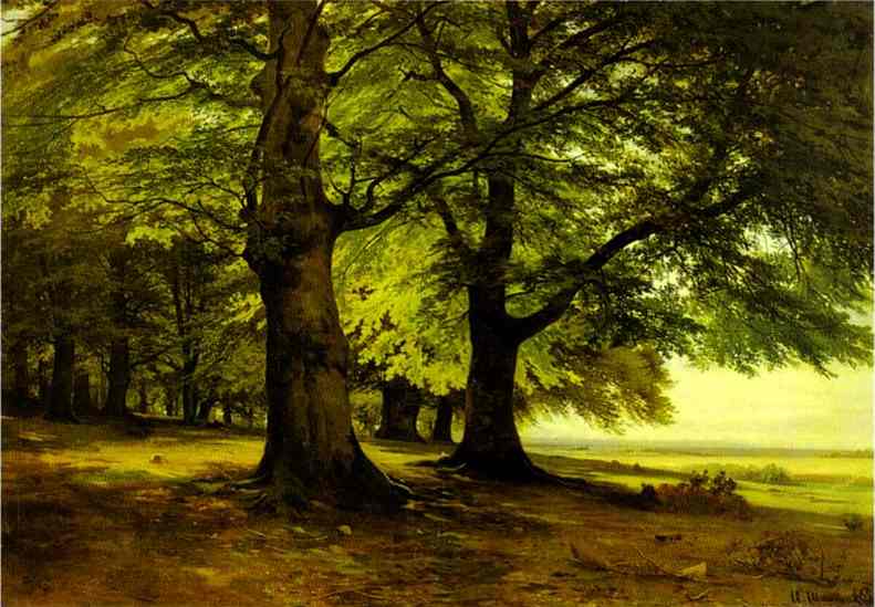 Oil painting:The Teutoburg Forest. 1865