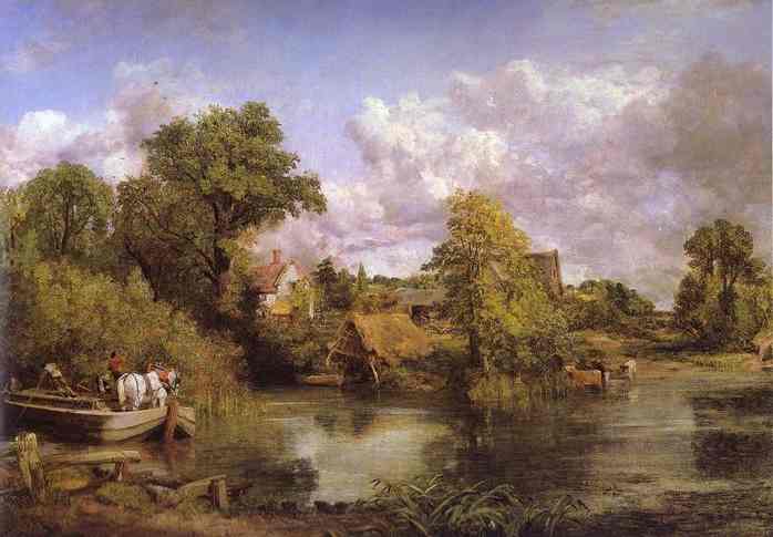 Oil painting:The White Horse. 1819