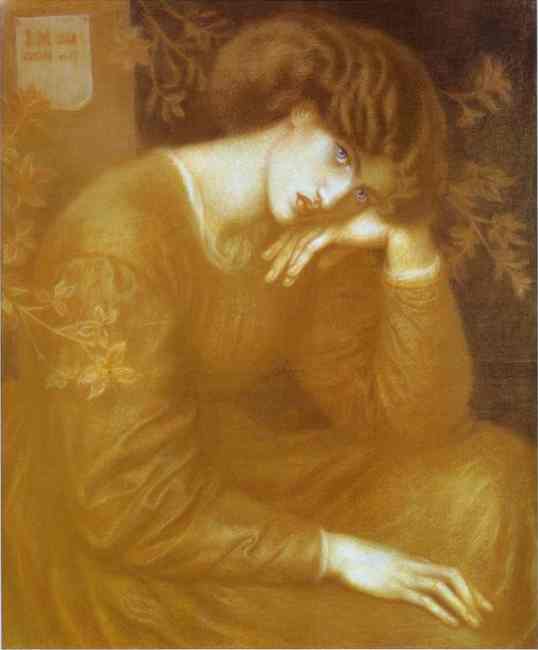 Oil painting:Reverie. 1868