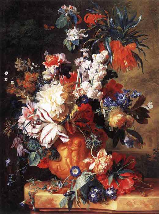 Oil painting for sale:Bouquet of Flowers in an Urn, 1724