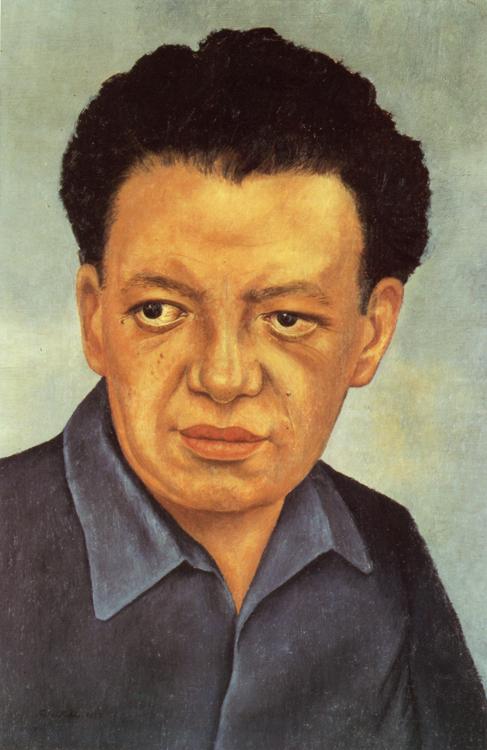 Oil painting:Portrait of Diego Rivera. 1937