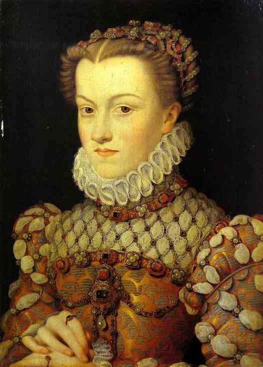 Portrait of Elizabeth of Austria, Queen of France