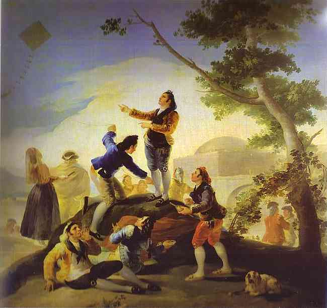 Oil painting:La cometa (The Kite). 1778