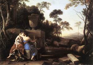 Landscape with Peace and Justice Embracing 1654