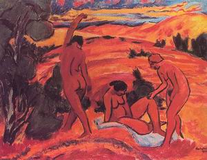 Three Nudes in a Landscape 1911