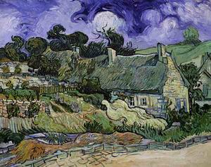 Thatched Cottages at Cordeville 1890