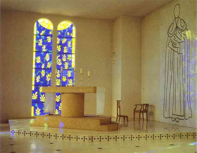 Interior of the Chapel of the Rosary, Vence