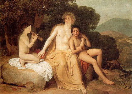 Apollo, Hyacinthus and Cyparissus Singing and Playing Music