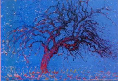 Evening: Red Tree