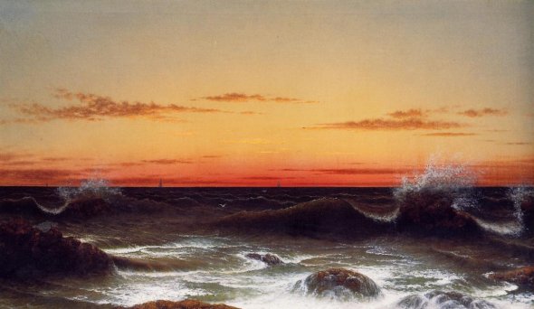 Martin Johnson Heade - Seascape - Sunset