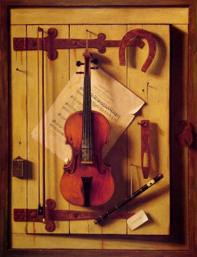 William Michael Harnett - Still Life - Violin and Music