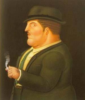 Fernando Botero - Man Smoking 1995