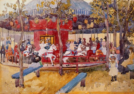 Maurice Prendergast - Merry-Go-Round, Nahant