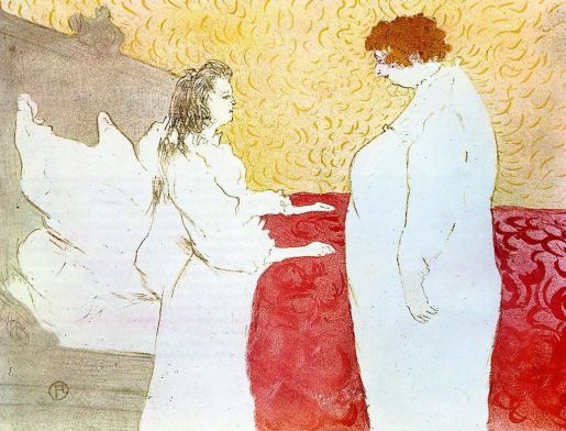 Toulouse Lautrec - Elles - Woman in Bed, Profile, Getting Up