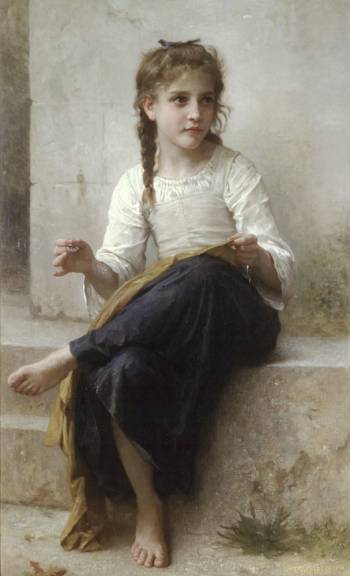 William Adolphe Bouguereau - La couturiere