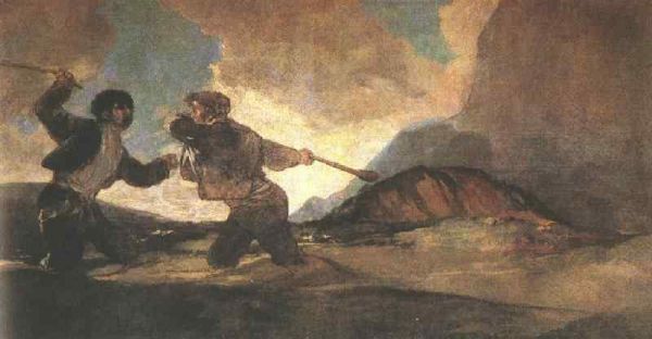 Francisco Goya - Duel with Clubs