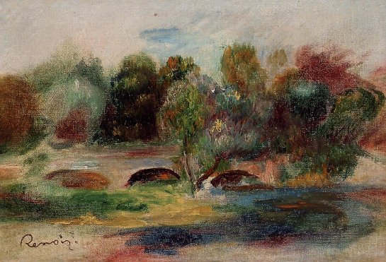 Pierre-Auguste Renoir - Landscape with Bridge 01