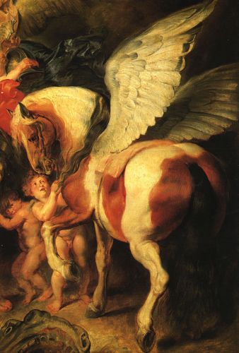 Perseus and Andromeda, detail of Pegasus