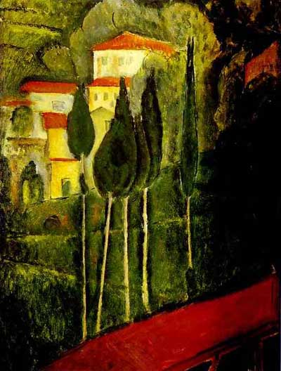 Amedeo Modigliani Landscape Oil Painting