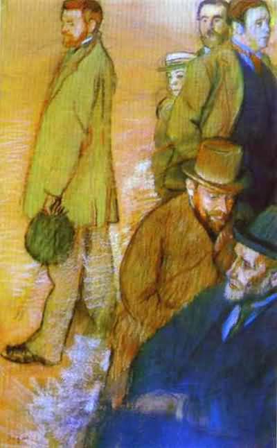 Edgar Degas Six Friends of the Artists Oil Painting