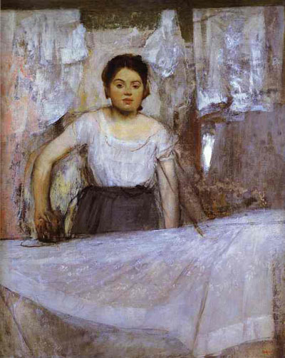 Edgar Degas Woman Ironing Oil Painting