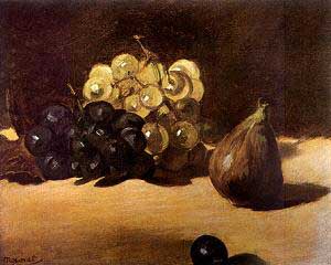 Edouard Manet Still Life with Grapes and Figs Oil Painting