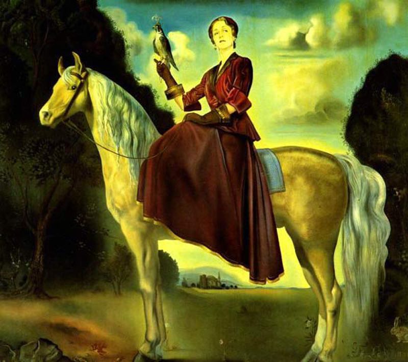 Equestrian Fantasy Portrait of Lady Dunn