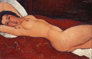 Amedeo Modigliani Reclining Nude, 1917