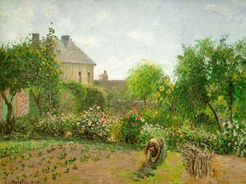 Camille Pissarro Artist`s Garden at Eragny