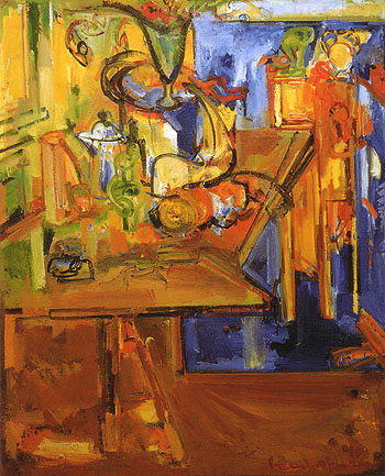 Hans Hofmann Still Life with Fruit and Coffee Pot 1940