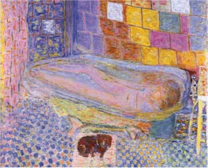 Pierre Bonnard Nude in the Bath and Small Dog 1941-1946