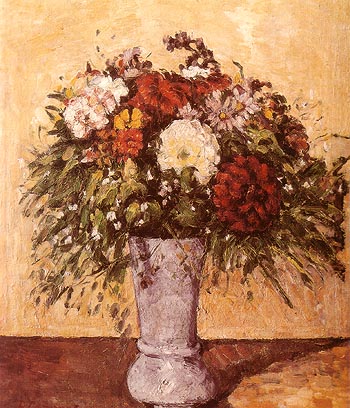 Paul Cezanne Flowers in a Blue Vase 1873