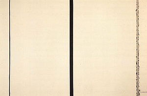 Barnett Newman Shining Forth (To George) 1961