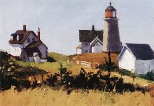 Edward Hopper Monhegan Lighthouse, 1916-1919