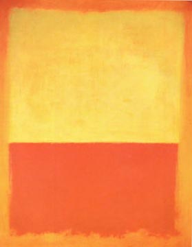 Mark Rothko No 12 1954 Yellow Orange Red on Orange