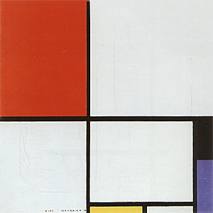 Piet Mondrian Composition with Red, Yellow and Blue, 1928