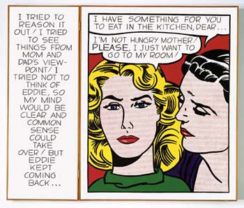 Roy Lichtenstein Eddie Diptych