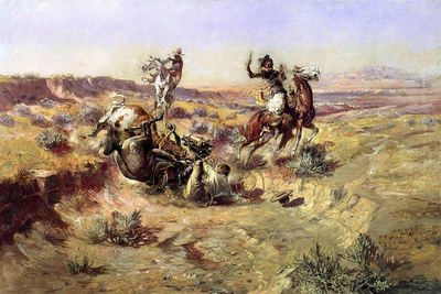 Charles M. Russell The Broken Rope oil painting reproduction