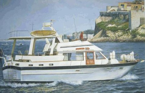 Commissioned boat oil paintings