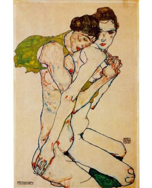 Egon Schiele Freundschaft oil painting