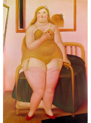 Fernando Botero cama oil painting reproduction